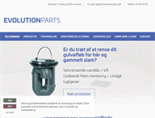 Tablet Screenshot of evolutionparts.dk